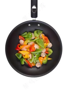 锅中的炒菜 锅中的炒菜