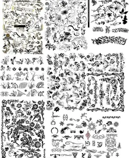 上千种欧式实用黑色花纹图片 上千种欧式实用黑色花纹图片