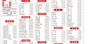 上席 火锅 点菜单图片