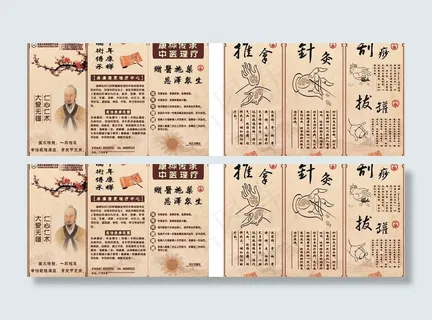 中医康复科折页图片