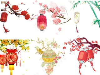 古风中国风灯笼设计素材