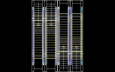 自动扶梯、自动电梯cad模型素材8