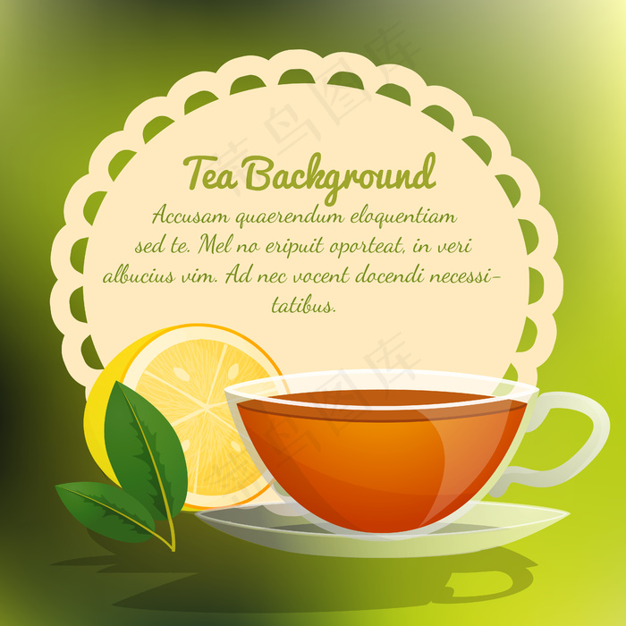 绿色背景矢量图