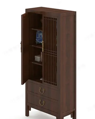 3D陈设柜模型