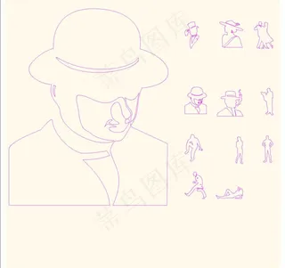 手绘人物图片