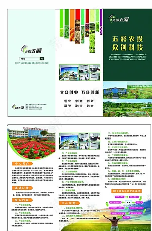 农业电商折页图片