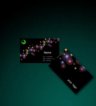 个性名片 名片模板  黑色名片