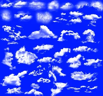 5款白云PSD素材