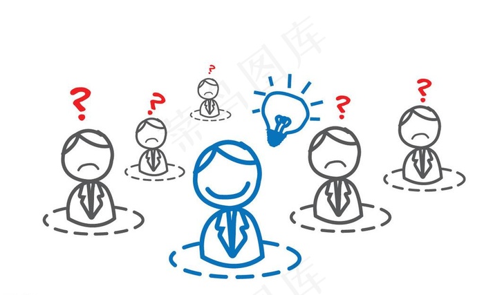 卡通小人图片eps,ai矢量模版下载