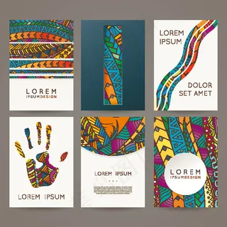 时尚彩色名片设计