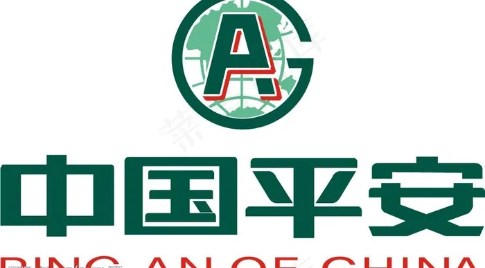 中国平安保险图片ai矢量模版下载