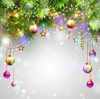 圣诞节吊球矢量素材