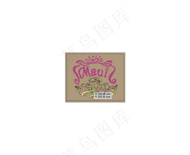 创意简易简单外贸服装鞋帽等吊牌双面