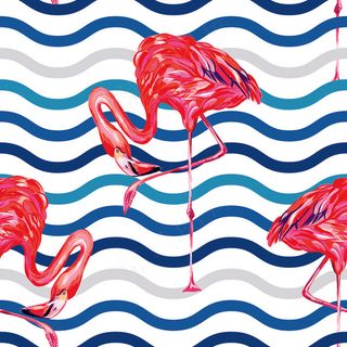 卡通可爱北欧童话梦幻儿童动物无缝平铺背景头像印刷矢量图片素材