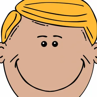 一个金发男子矢量图像