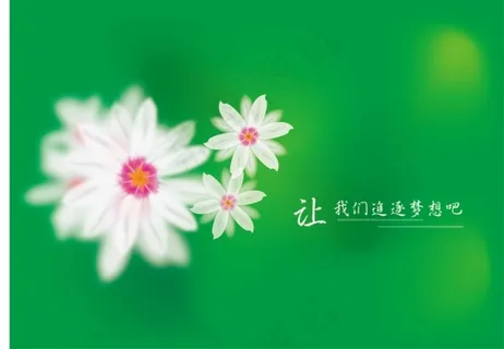 唯美花朵矢量