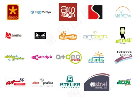 全球广告设计公司LOGO矢量图5