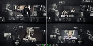 震撼大气的时尚摄影图集AE模板