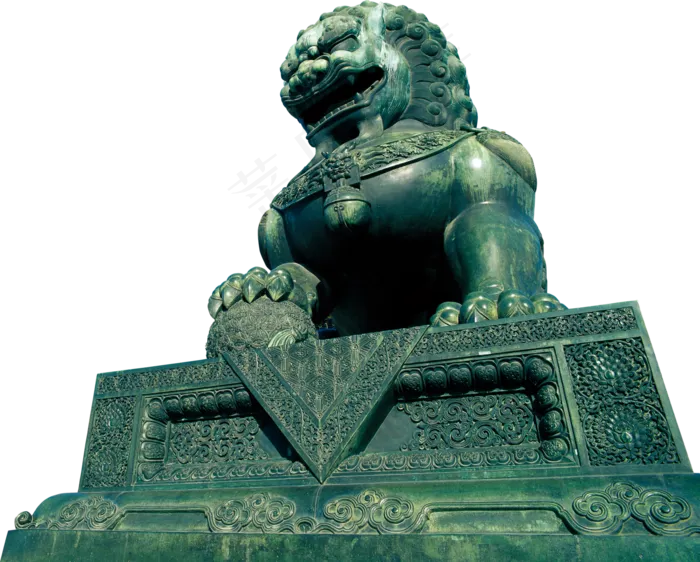 中国风石狮PNG免扣素材(3909X3138)