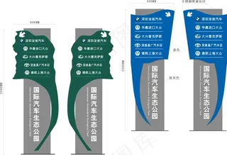汽车生态园导向牌