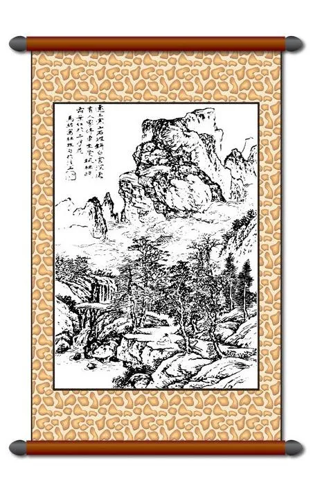 白描 风景画图片(4677X7016(DPI:180))psd模版下载