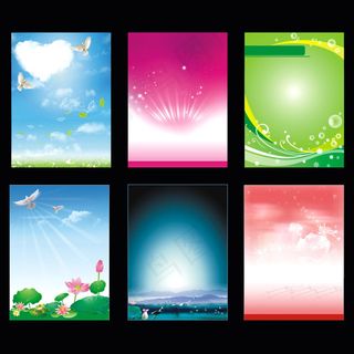 彩色背景素材模版1