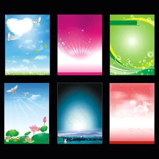 彩色背景素材模版1