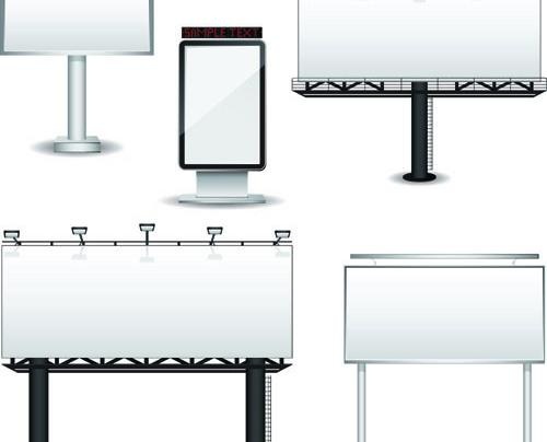 户外大型广告牌图片eps,ai矢量模版下载