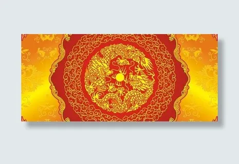 盘龙背景底纹设计矢量素材