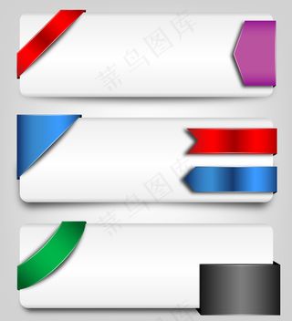 精致的边banner矢量素材