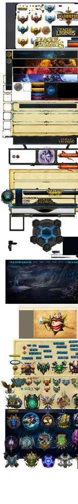 lol英雄联盟素材图片(1440X8000(DPI:72))psd模版下载
