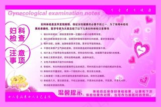 妇科检查展板