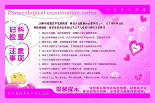 妇科检查展板
