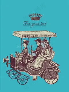 复古欧洲马车图片