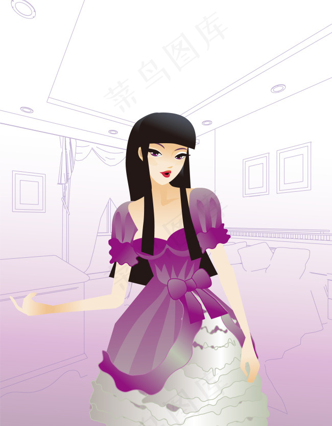 時尚向量人物圖庫