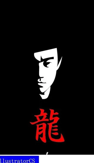 李小龙矢量复制