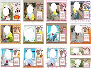 欢乐宝贝儿童台历模板