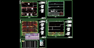 某单层钢构厂房照明施工设计图