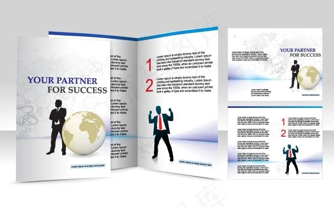 小册子和传单eps,ai矢量模版下载