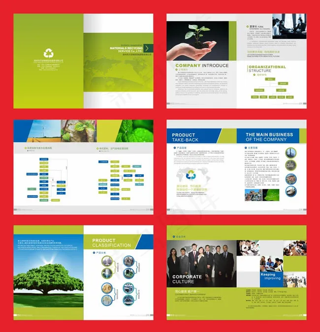 清洁能源画册设计矢量素材cdr矢量模版下载