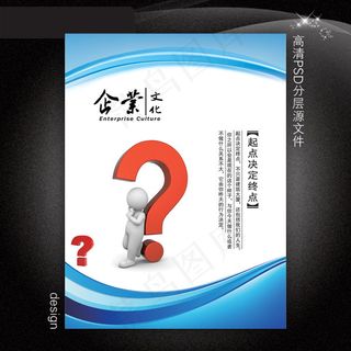 企业文化展板PSD模板下载