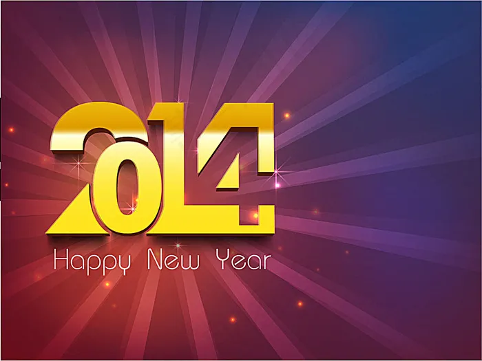 2014新年字体设计eps,ai矢量模版下载