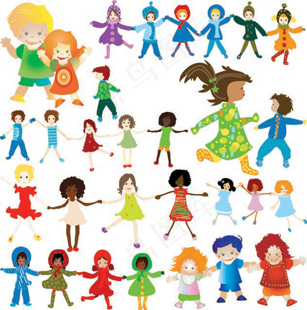 儿童任务活动矢量图