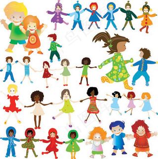 儿童任务活动矢量图