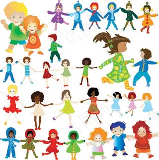 儿童任务活动矢量图