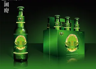 啤酒包装psd分层效果图图片