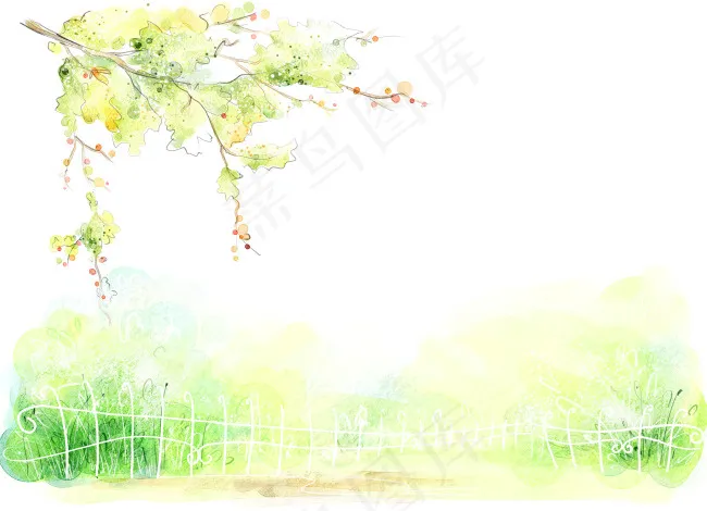 春天水墨画