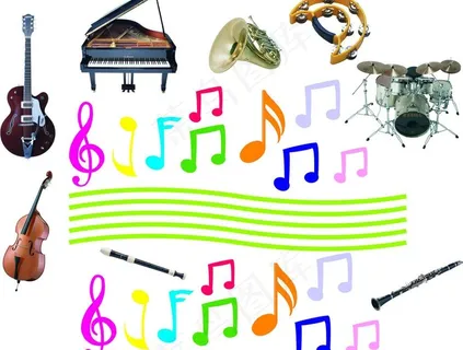 音符乐器图片