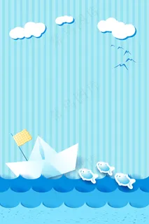 矢量卡通折纸贴纸插画背景 矢量卡通折纸贴纸插画背景