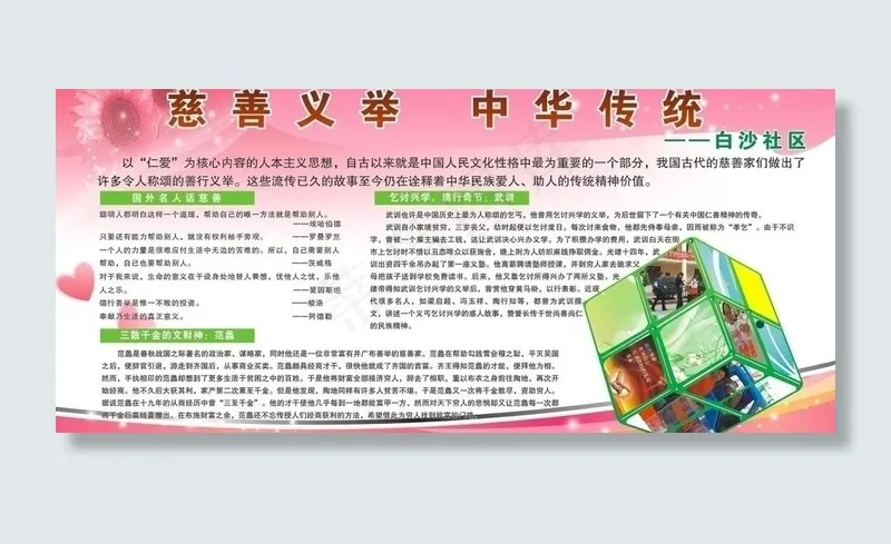 慈善义举 中华传统图片cdr矢量模版下载